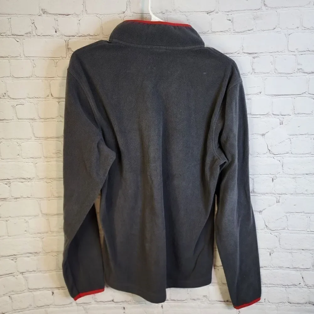 Men's Starter zip-up fleece sweater, size small
